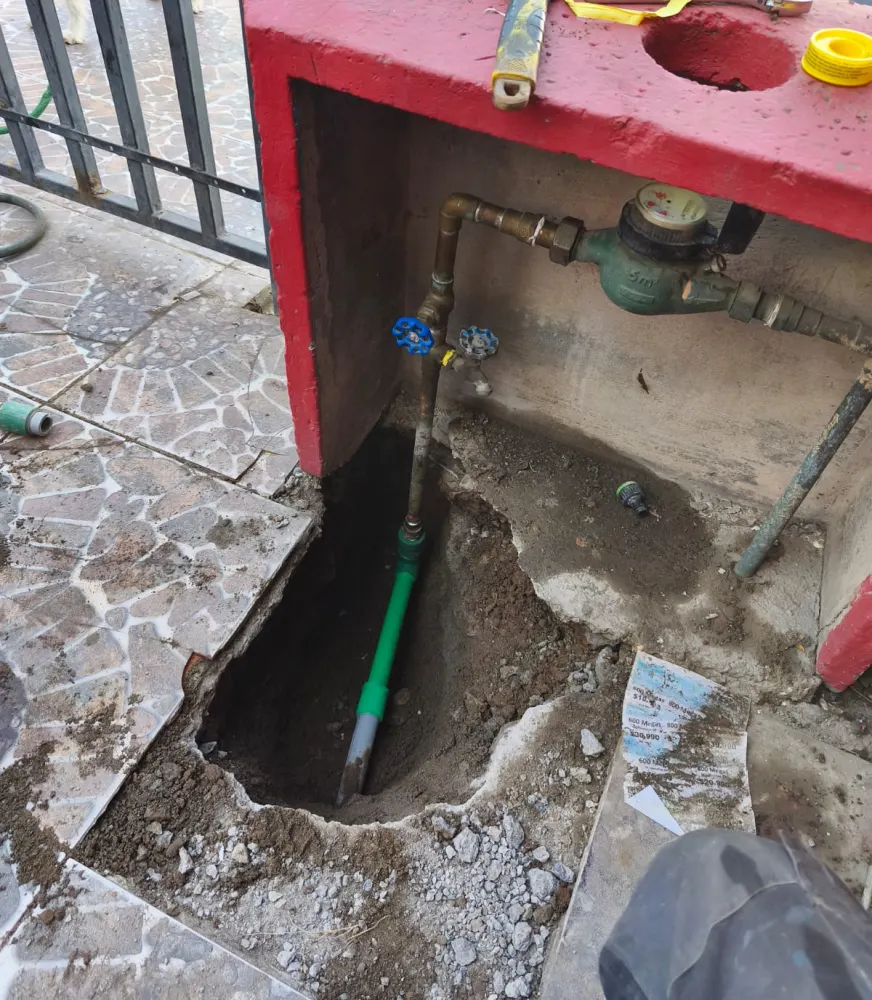 Conexión nueva al medidor de agua de una vivienda